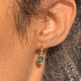 18k Indicolite Tourmaline Riviera Drops
