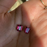 Dahlia - 18k Pink Tourmaline and Diamond Earrings