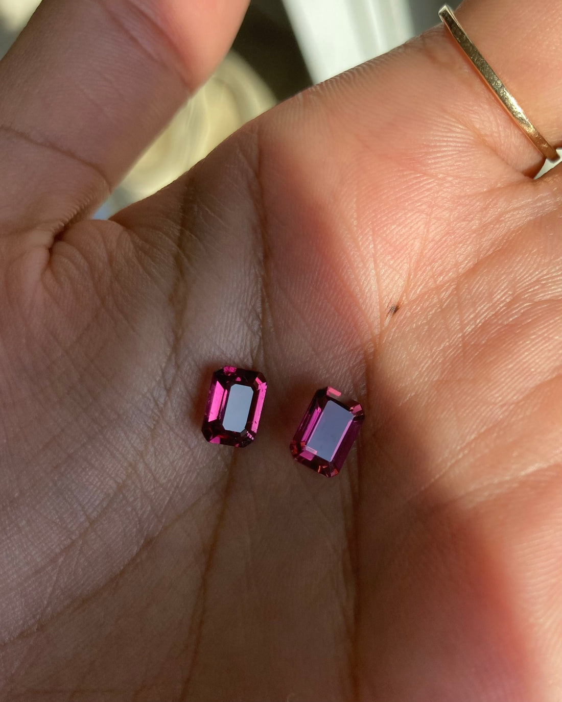 Dahlia - 18k Pink Tourmaline and Diamond Earrings