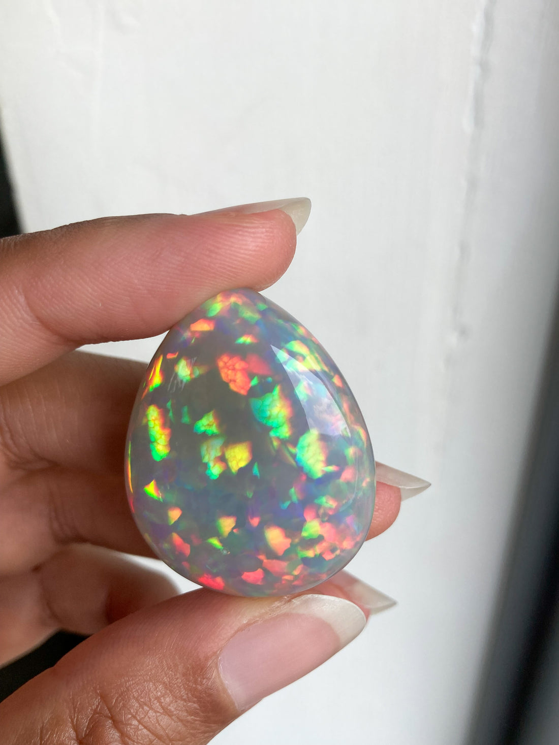 52 ct Pear Cut Opal