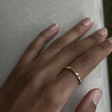 14k Ruby Ellipses Band