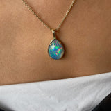 The Azul Mini - 14k Opal Pendant