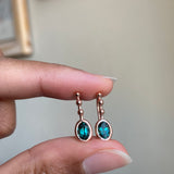 18k Indicolite Tourmaline Riviera Drops