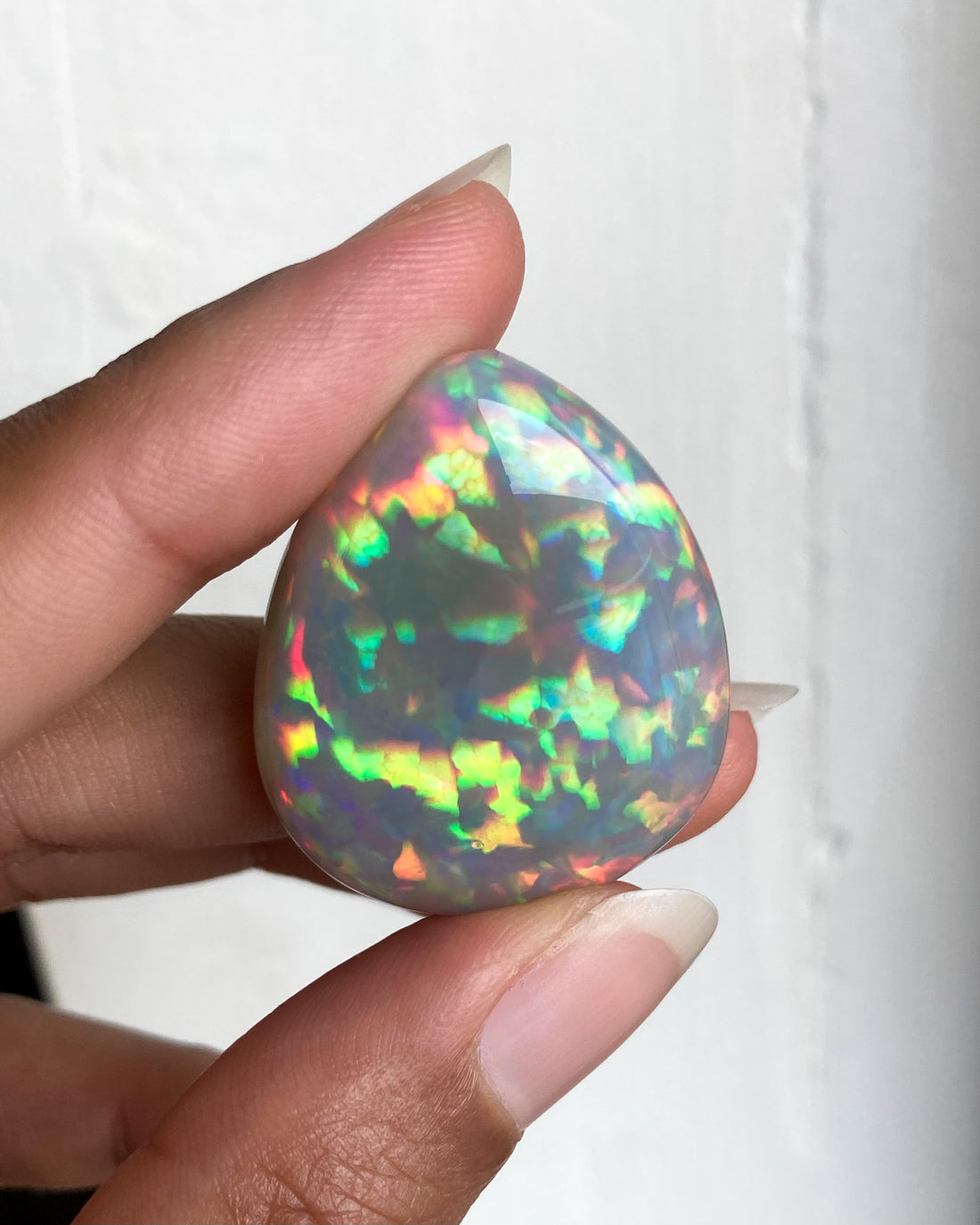 52 ct Pear Cut Opal