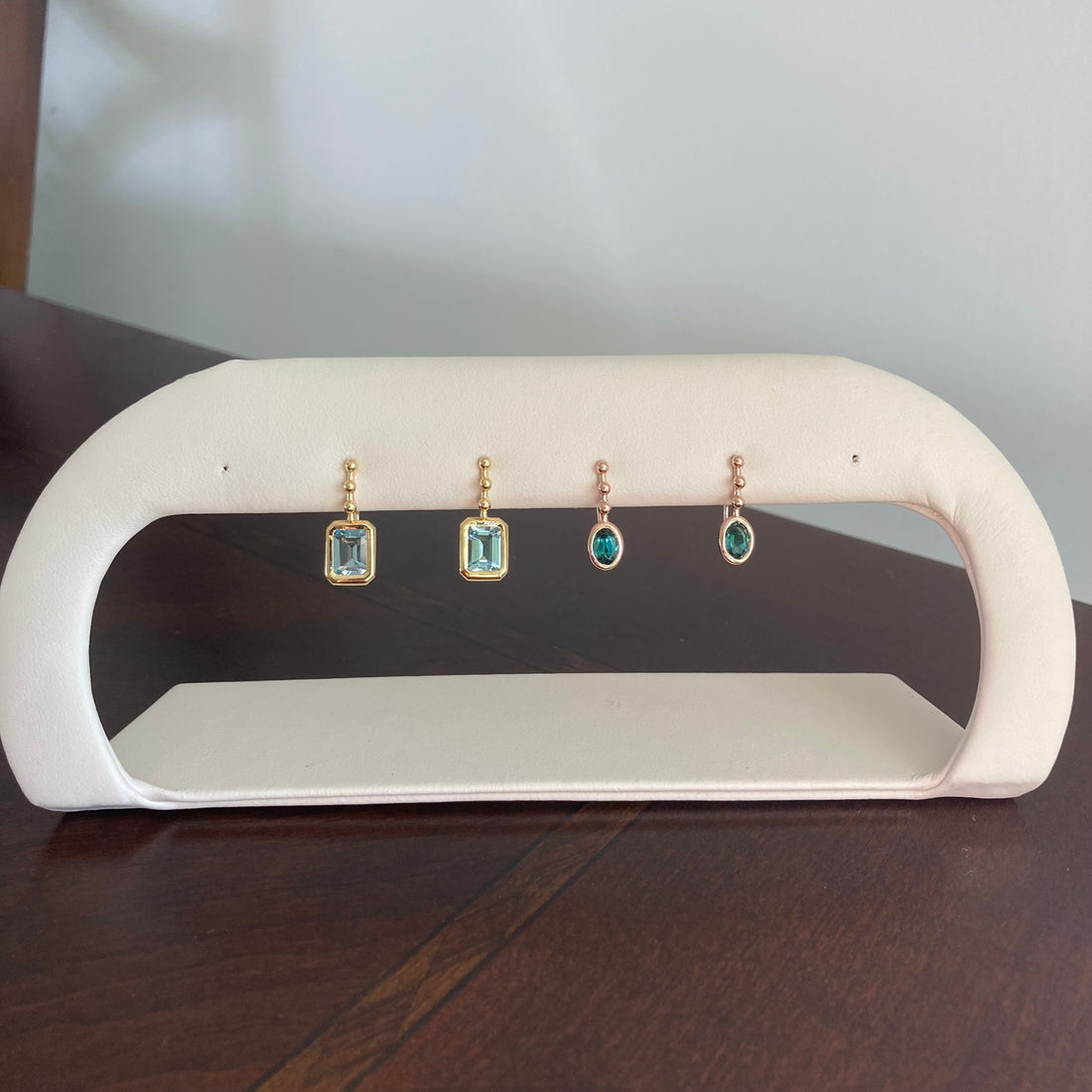 18k Indicolite Tourmaline Riviera Drops