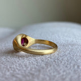 Glacé Grand - 14k Rubellite Signet Ring