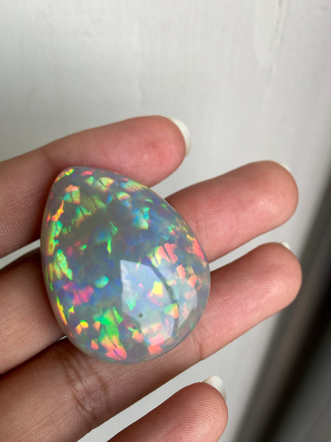52 ct Pear Cut Opal