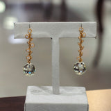 Aether - 18k Prasiolite and Diamond Earrings