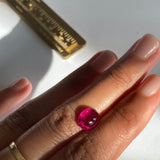 Glacé Grand - 14k Rubellite Signet Ring