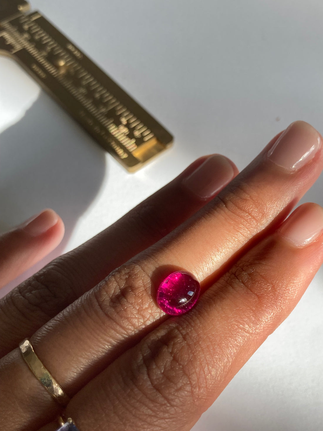 Glacè - 14k Rubellite Grand Signet Ring