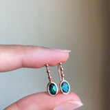 18k Indicolite Tourmaline Riviera Drops