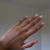 14k Ruby Ellipses Band