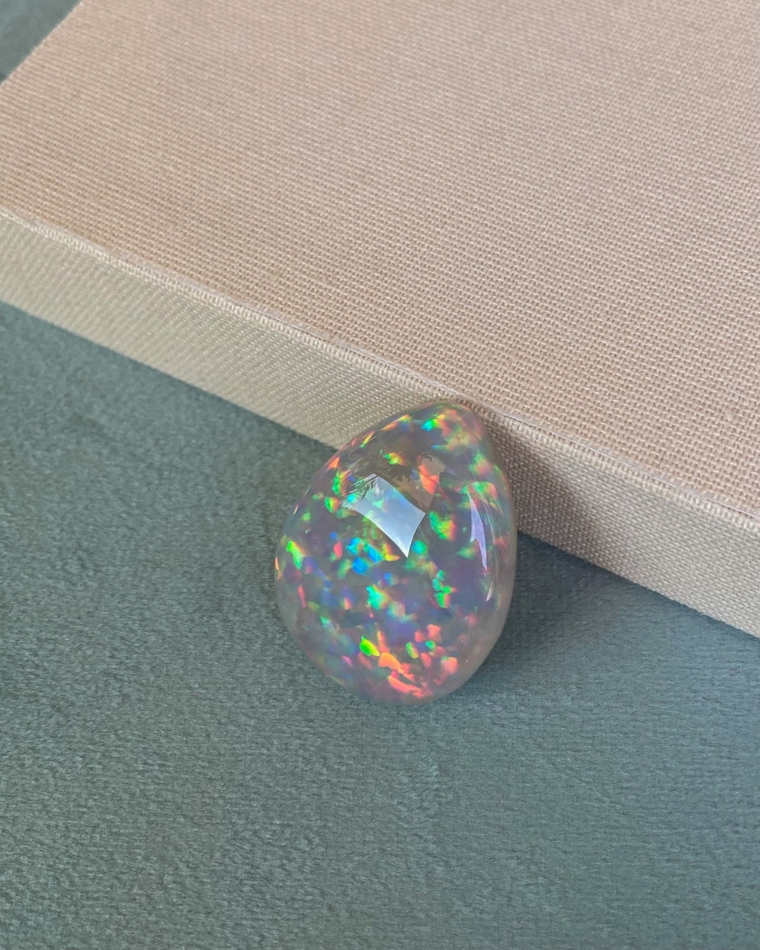 52 ct Pear Cut Opal
