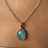 The Azul Mini - 14k Opal Pendant