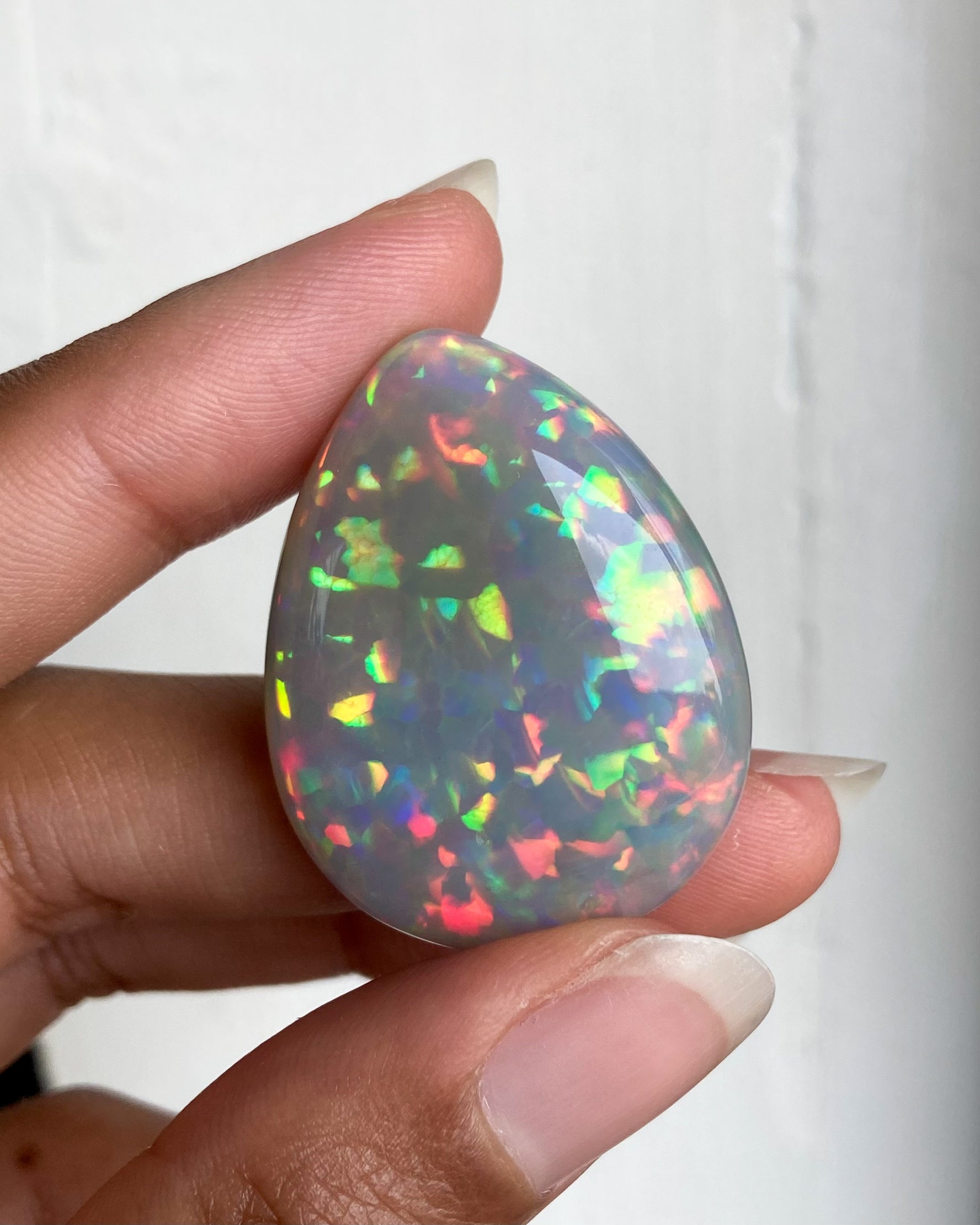 52 ct Pear Cut Opal