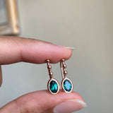 18k Indicolite Tourmaline Riviera Drops