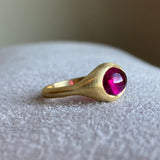 Glacé Grand - 14k Rubellite Signet Ring