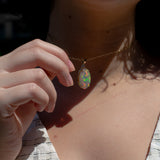 Oracle - 14k Opal and Diamond Pendant