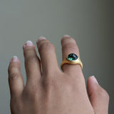 Glacé Grand -14k Tourmaline Signet Ring