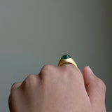 Glacé Grand -14k Tourmaline Signet Ring