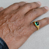 Glacé Grand -14k Tourmaline Signet Ring