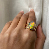 The King's Ring - 14k Opal Statement Ring