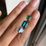 2.14 ct Mermaid Bicolor Tourmaline from Mozambique