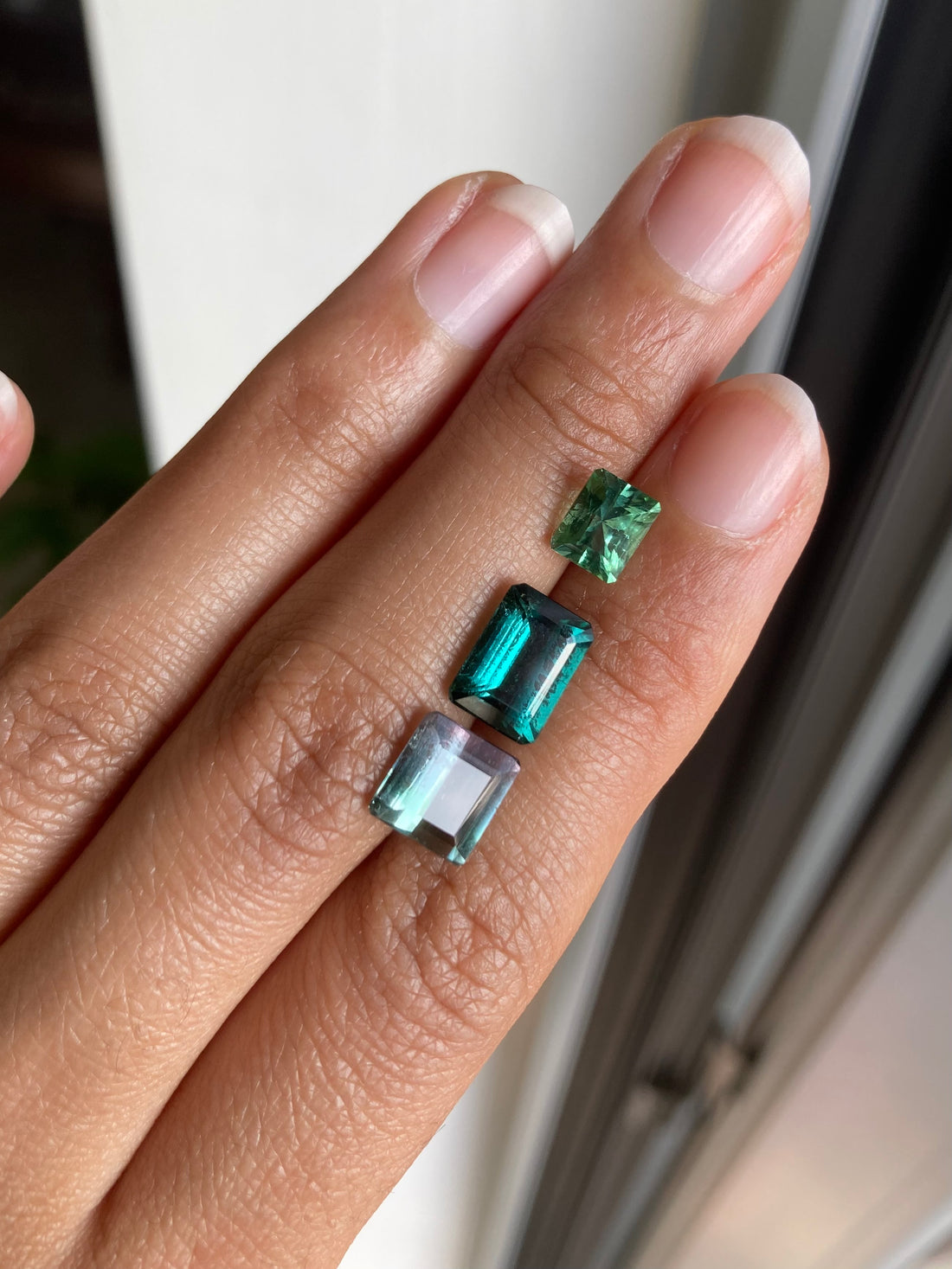 2.14 ct Mermaid Bicolor Tourmaline from Mozambique