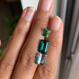 2.14 ct Mermaid Bicolor Tourmaline from Mozambique