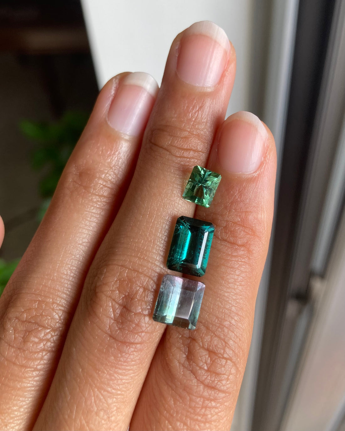 2.14 ct Mermaid Bicolor Tourmaline from Mozambique