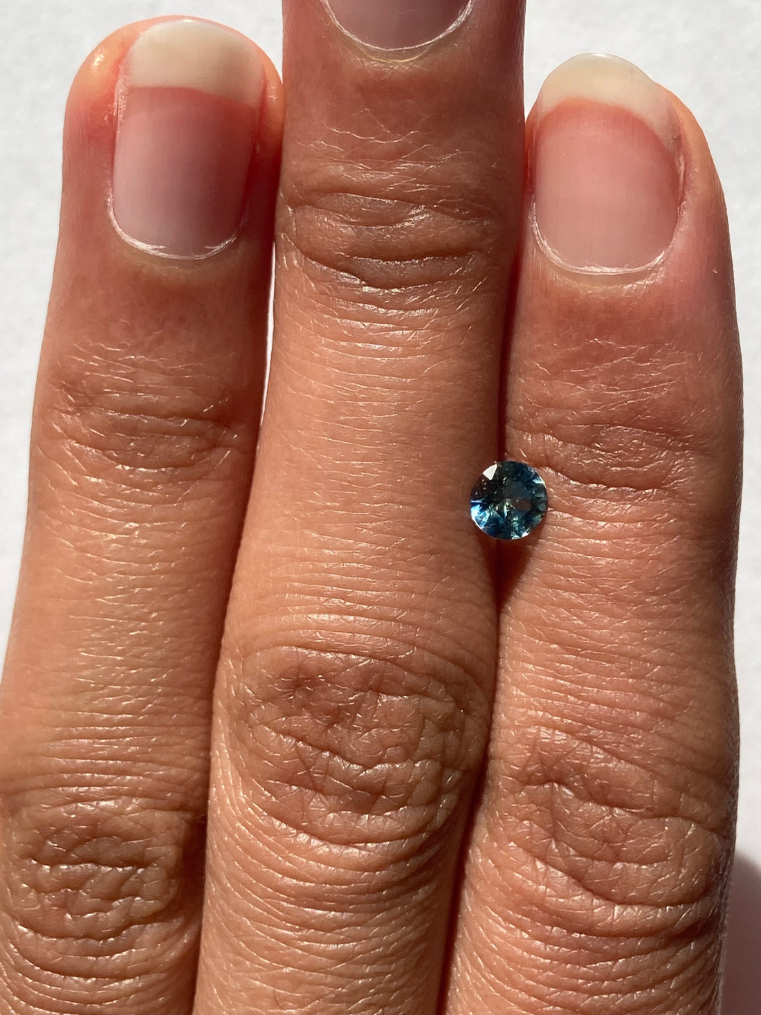 Reserved: Custom 14k Bangle with Montana Sapphire