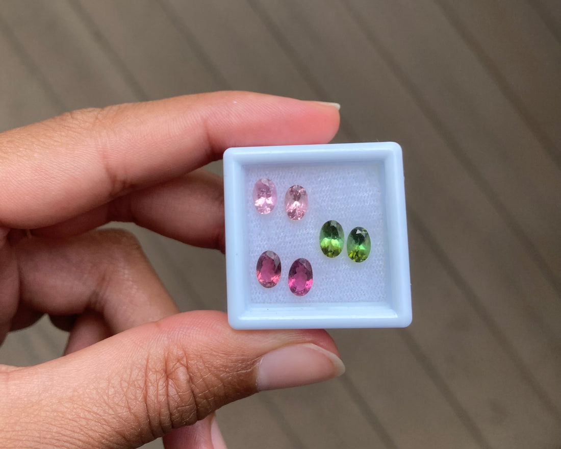 14k Blush Pink Tourmaline Studs