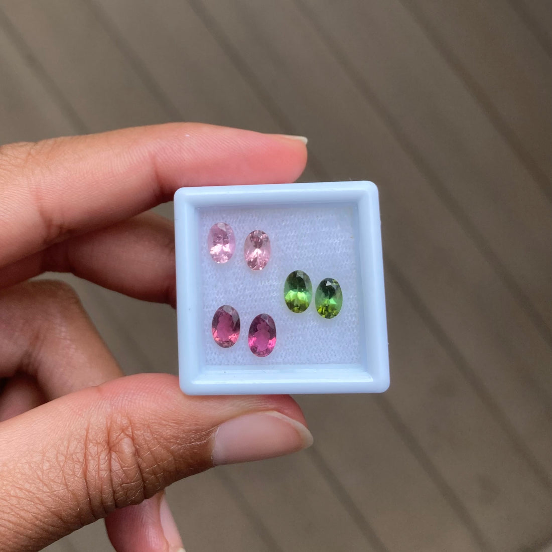 14k Rubellite Tourmaline Studs
