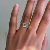 2.14 ct Mermaid Bicolor Tourmaline from Mozambique