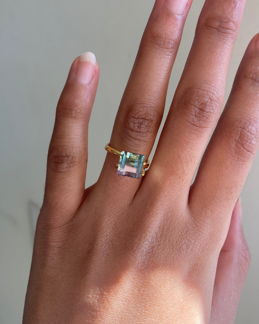 2.14 ct Mermaid Bicolor Tourmaline from Mozambique