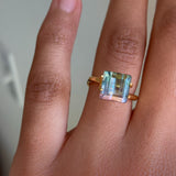 2.14 ct Mermaid Bicolor Tourmaline from Mozambique