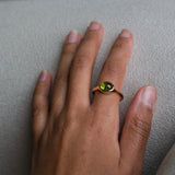Glacé - 14k Peridot Signet Ring