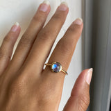 14k Round Moonstone Ring