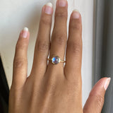 14k Round Moonstone Ring