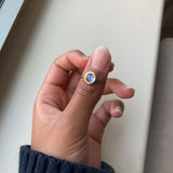 14k Round Moonstone Ring