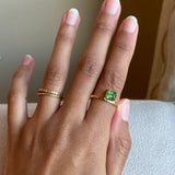 14k Bamboo Green Tourmaline Ring