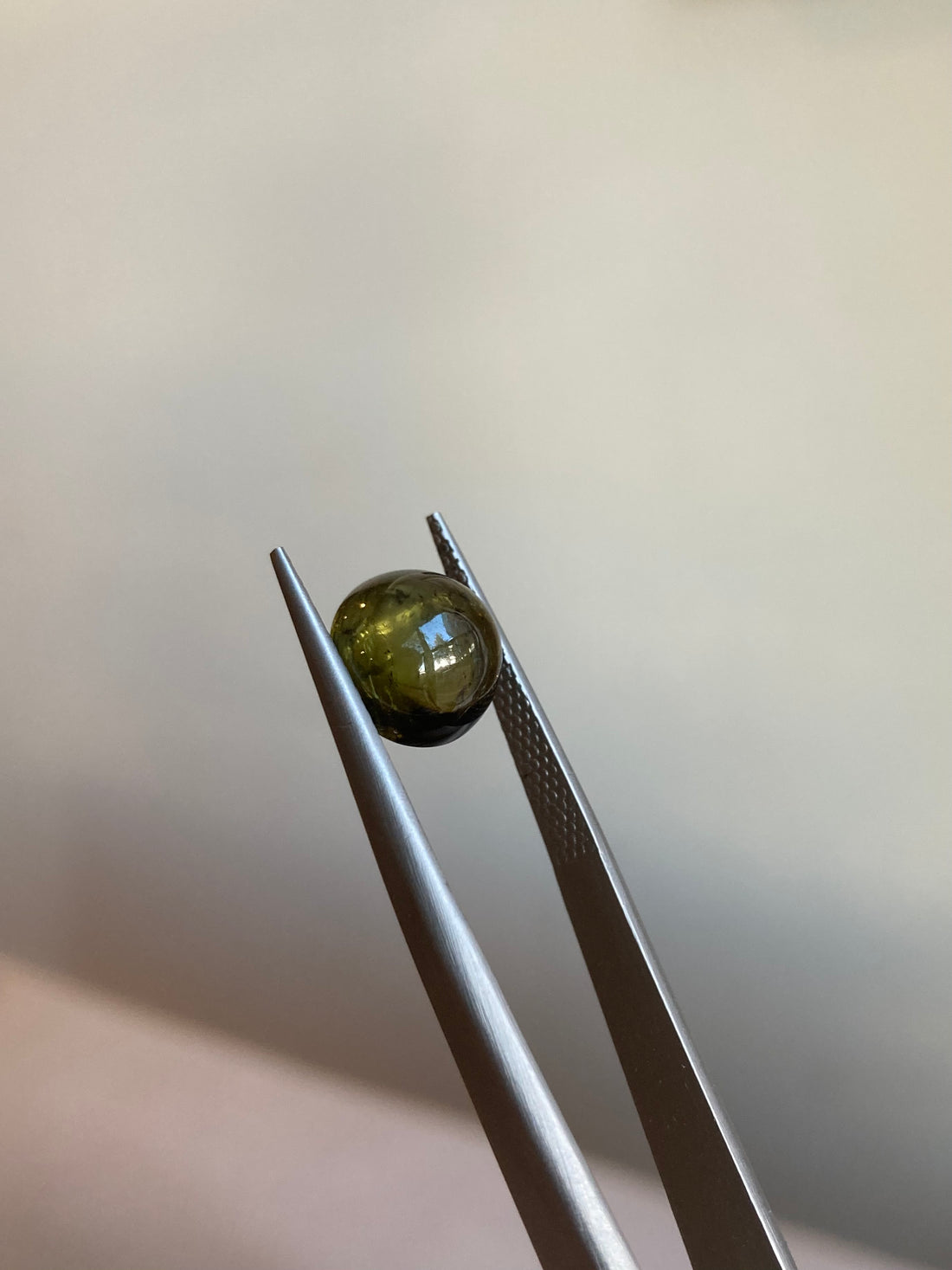 5.1 ct Olive Green Tourmaline Cabochon