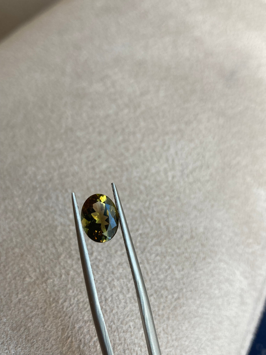 1.58 ct Mossy Green Tourmaline