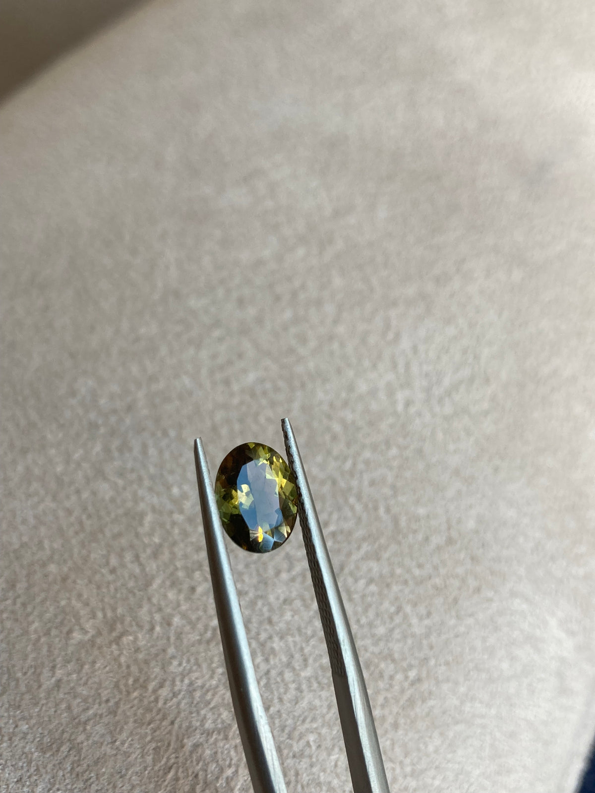 1.58 ct Mossy Green Tourmaline