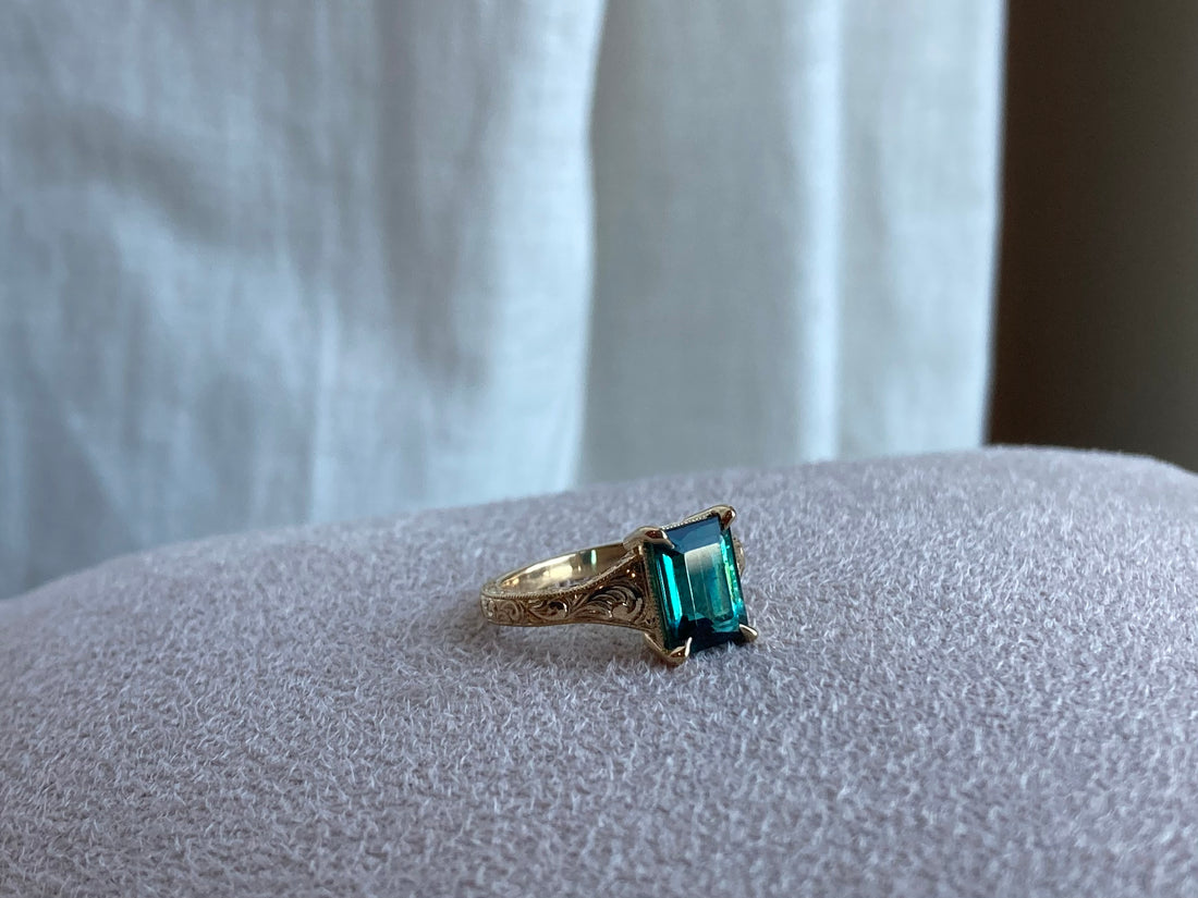 Isadora - 14k Indicolite Ring