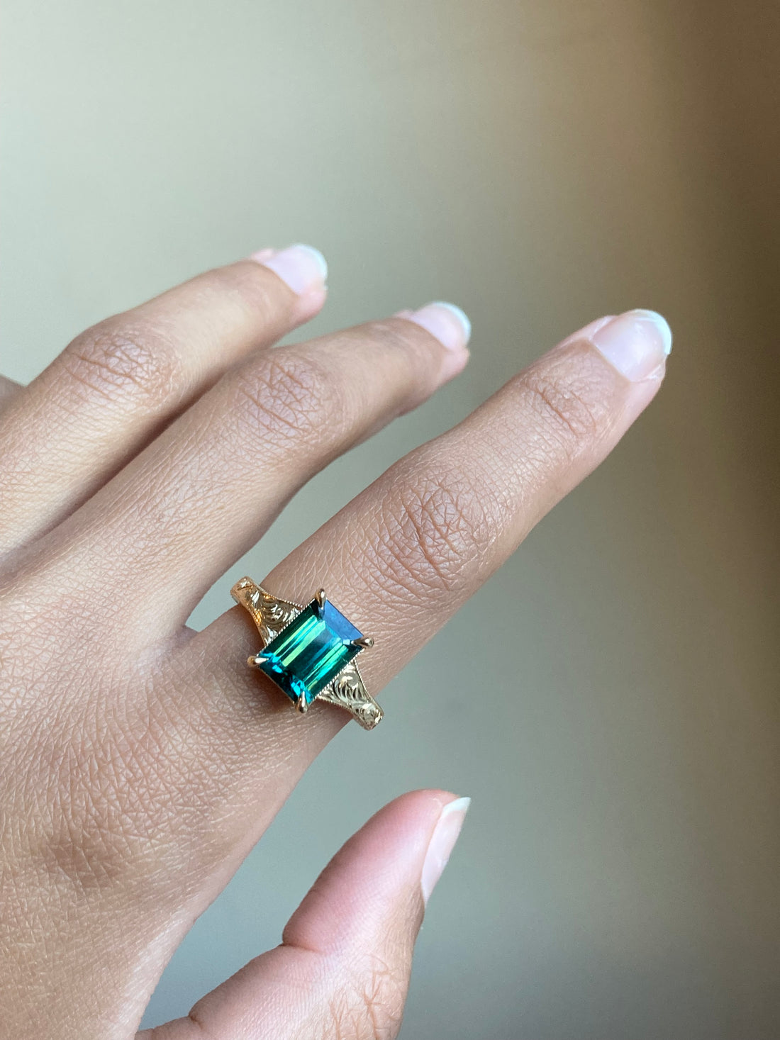 Isadora - 14k Indicolite Ring
