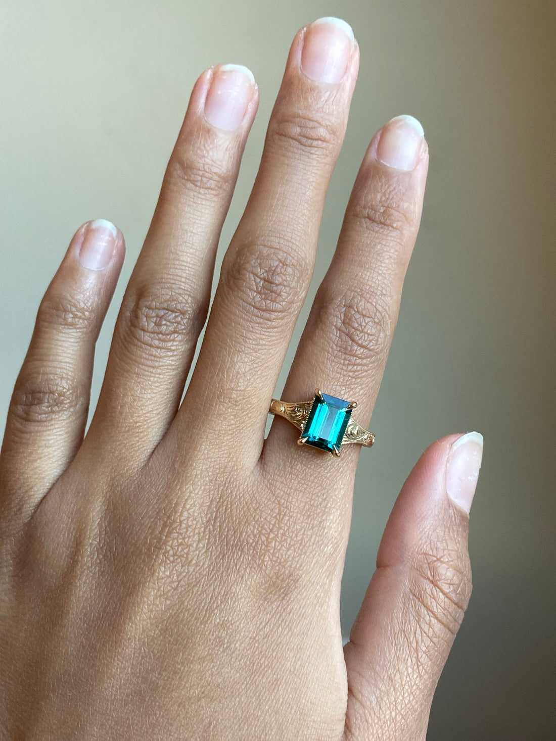 Isadora - 14k Indicolite Ring