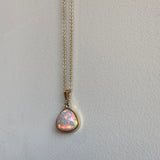 Grace - 14k Ethiopian Opal and Montana Sapphire Pendant