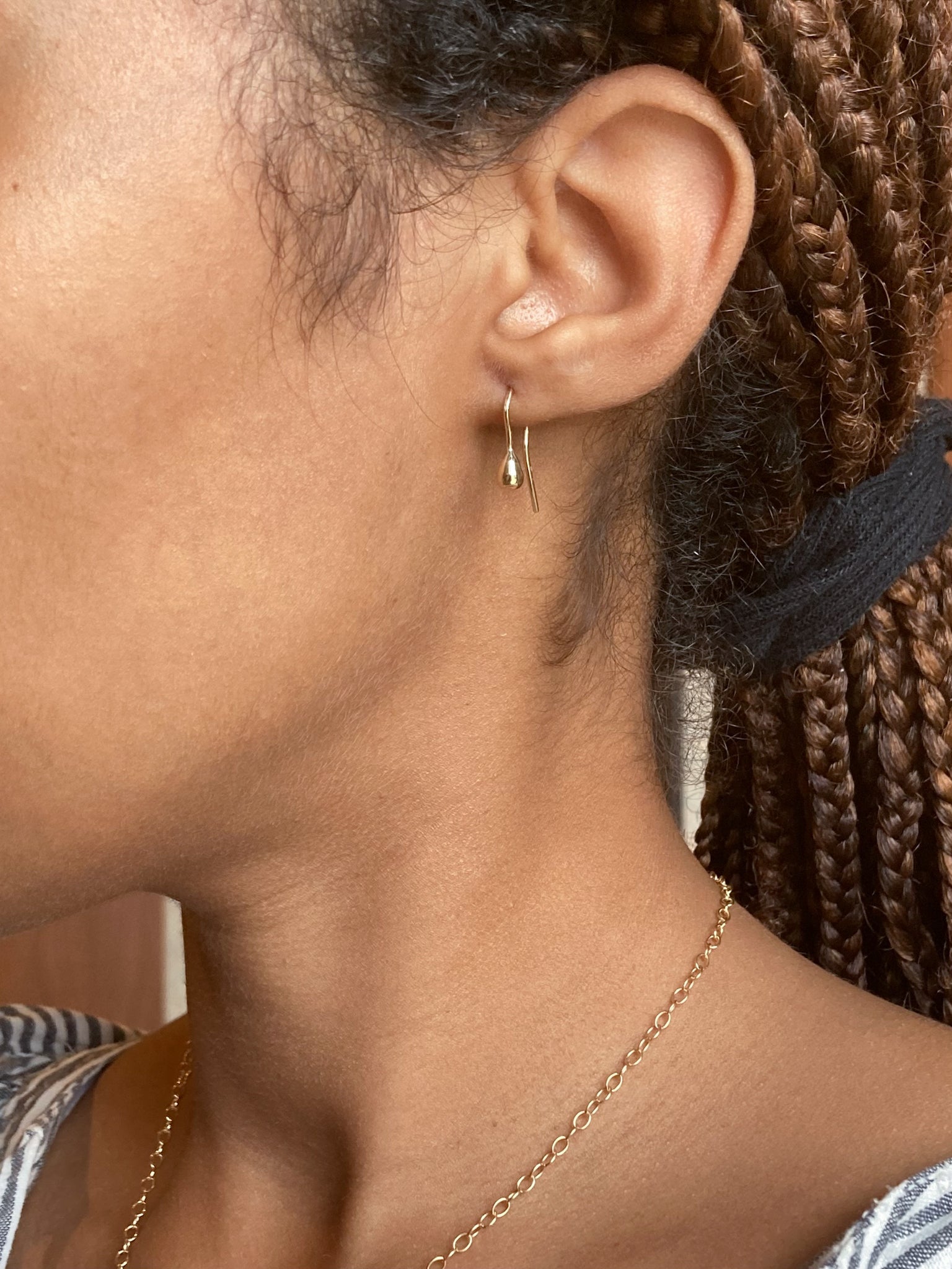 14k Dewdrop Earrings