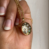 Clover - 14k White Opal Pendant